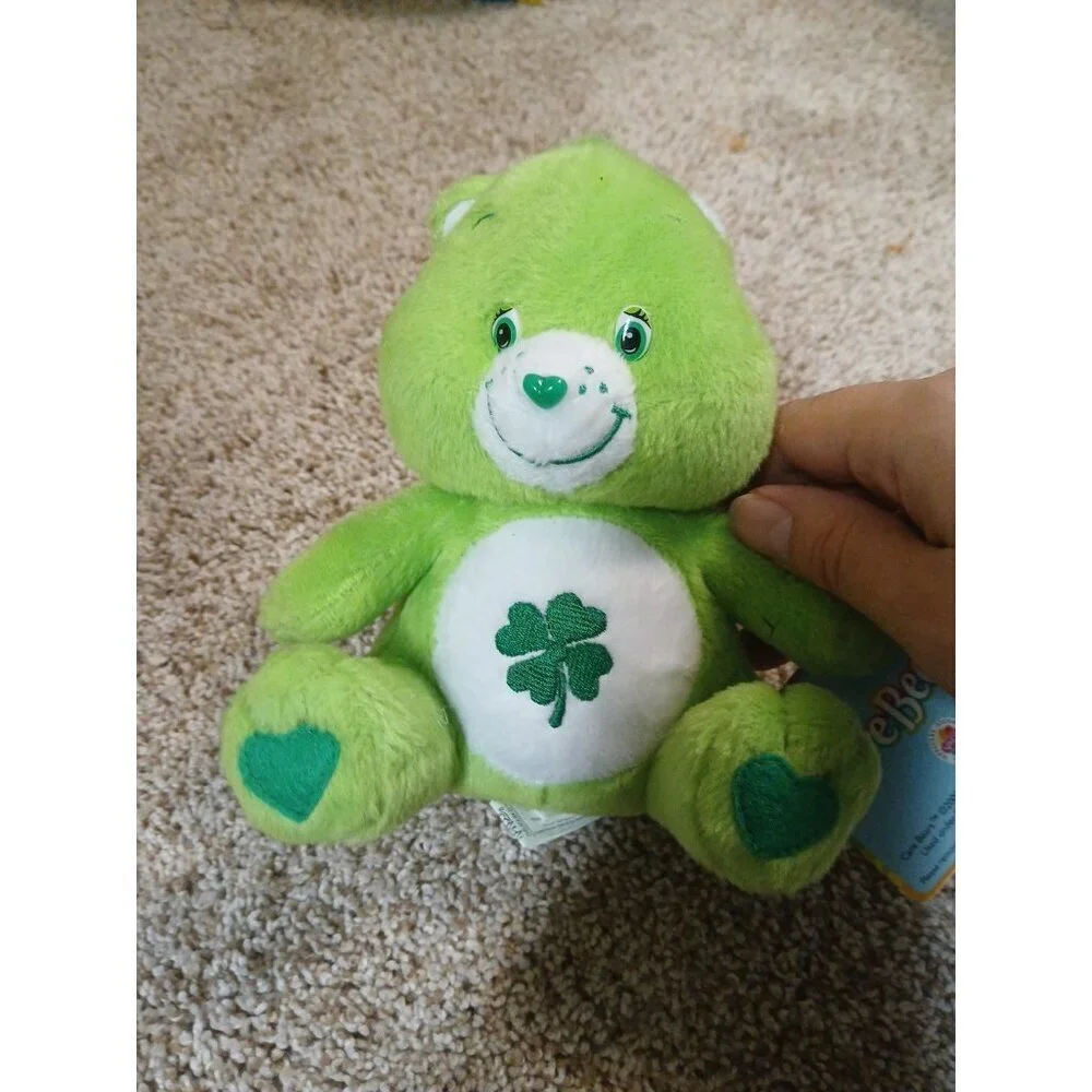Vintage 2004 Care Bears Good Luck Bear Shamrock 13